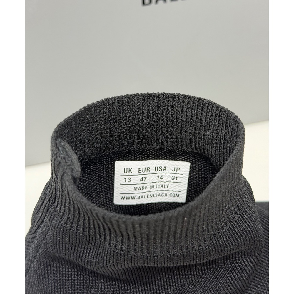 Balenciaga Speed Graffiti Trainer Black/White Size 14 US 47 EU - Picture 8 of 10